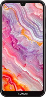 2D пластиковый чехол Мрамор 2 для Huawei Honor 8S - 6307t-1679 изображение 