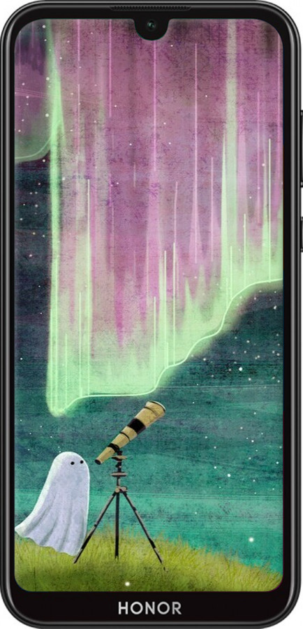 Силиконовый чехол Привидение и звезды для Huawei Honor 8S - 6443u-1679 изображение 