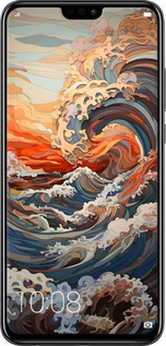 TPU чехол Арт волны для Huawei Honor 8X - 6324b-1596 изображение 