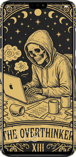 3D пластиковий матовий чехол The Overthinker для Huawei Honor 8X - 6774m-1596 изображение 