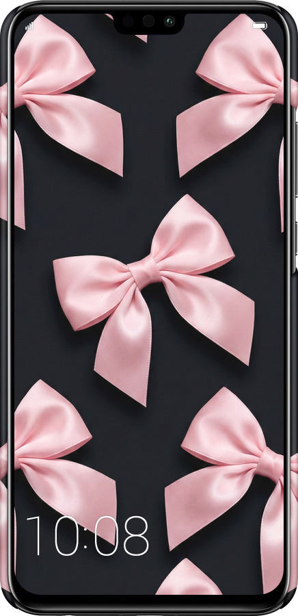 3D пластиковый матовый чехол Coquette Ribbons Dark Coquette для Huawei Honor 8X - 6767m-1596 изображение 