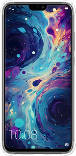 Силіконовий протиударний с посиленими кутами чехол Арт акварель для Huawei Honor 8X - 6329sp-1596 изображение 