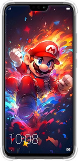 Силикон с усиленными углами чехол Супер Марио для Huawei Honor 8X - 6342sp-1596 изображение 