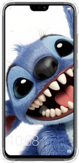 Силикон с усиленными углами чехол Стич для Huawei Honor 8X - 6684sp-1596 изображение 