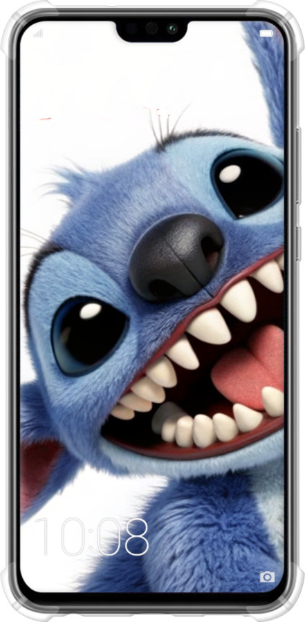 Силикон с усиленными углами чехол Стич для Huawei Honor 8X - 6684sp-1596 изображение 