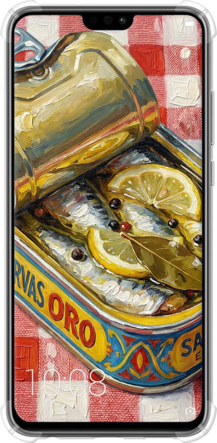 Силіконовий протиударний с посиленими кутами чехол Vintage Sardine Tin Phone для Huawei Honor 8X - 6772sp-1596 изображение 