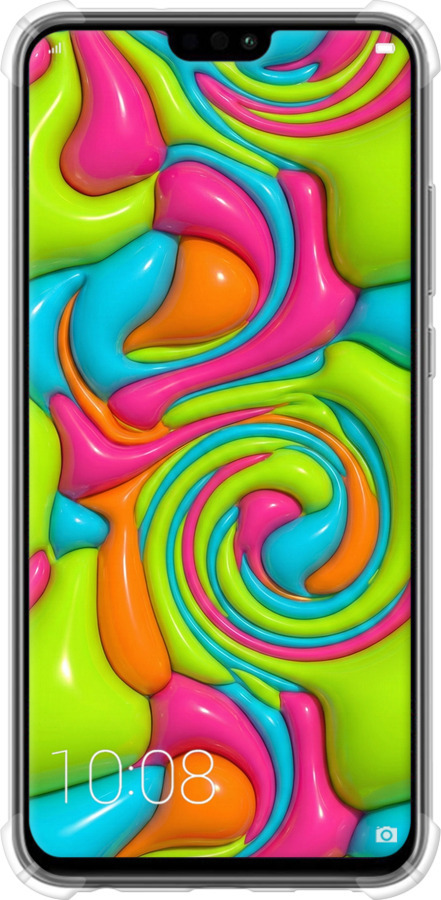 Силикон с усиленными углами чехол Y2K Jelly Dream для Huawei Honor 8X - 6780sp-1596 изображение 