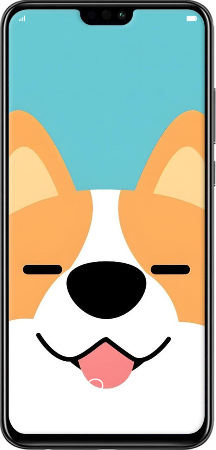 2D пластиковий чехол Корги для Huawei Honor 8X - 6280t-1596 изображение 