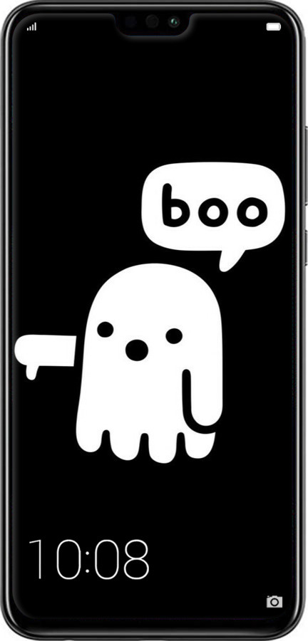 Силіконовий чехол Привид Несхвалення для Huawei Honor 8X - 6431u-1596 изображение 