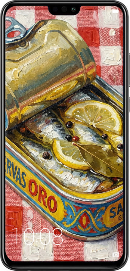 2D пластиковий чехол Vintage Sardine Tin Phone для Huawei Honor 8X - 6772t-1596 изображение 