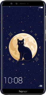 3D пластиковый матовый чехол Cute Cat Celestial/Witchy для Huawei Honor 9 Lite - 6787m-1359 изображение 