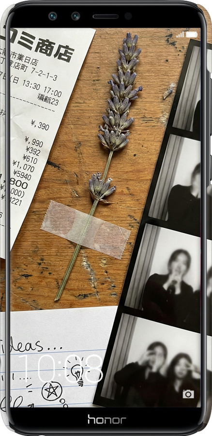 3D пластиковый матовый чехол Aesthetic Scrapbook Collage для Huawei Honor 9 Lite - 6773m-1359 изображение 