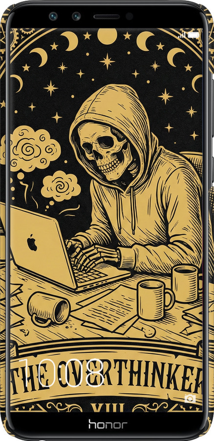 3D пластиковый матовый чехол The Overthinker для Huawei Honor 9 Lite - 6774m-1359 изображение 