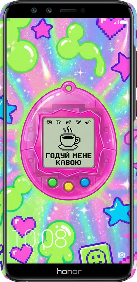 3D пластиковый матовый чехол Y2K Aesthetic Retro Pet: Годуй мене кавою для Huawei Honor 9 Lite - 6784m-1359 изображение 