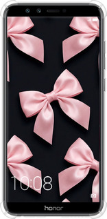 Силикон с усиленными углами чехол Coquette Ribbons Dark Coquette для Huawei Honor 9 Lite - 6767sp-1359 изображение 