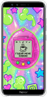 Силикон с усиленными углами чехол Y2K Aesthetic Retro Pet: Годуй мене кавою для Huawei Honor 9 Lite - 6784sp-1359 изображение 