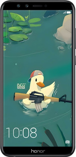 2D пластиковый чехол Уточка с автоматом для Huawei Honor 9 Lite - 6356t-1359 изображение 