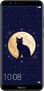 2D пластиковый чехол Cute Cat Celestial/Witchy для Huawei Honor 9 Lite - 6787t-1359 изображение 