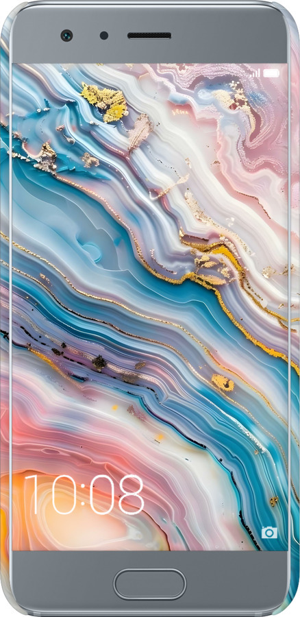 3D пластиковий матовий чехол Мрамор красивый для Huawei Honor 9 - 6376m-998 изображение 