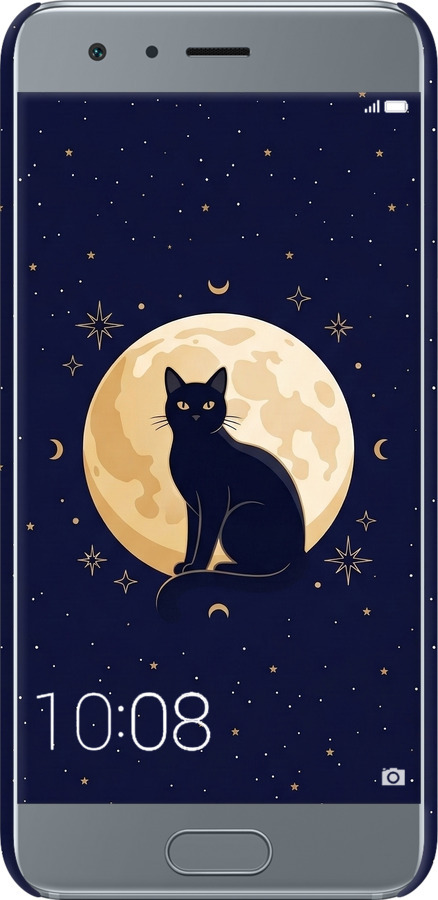 3D пластиковый матовый чехол Cute Cat Celestial/Witchy для Huawei Honor 9 - 6787m-998 изображение 