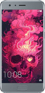 Силиконовый чехол Череп арт для Huawei Honor 9 - 6385u-998 изображение 