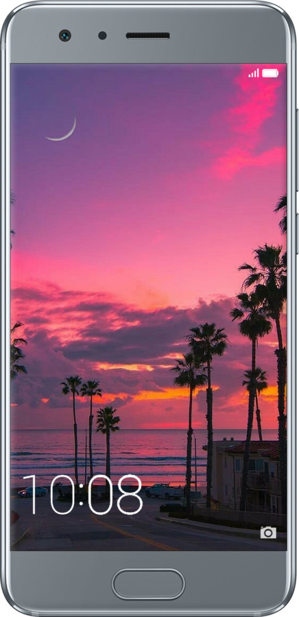 Силіконовий чехол Пальми для Huawei Honor 9 - 5873u-998 изображение 