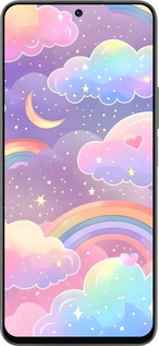 TPU чехол Облака и радуга для Huawei Honor 90 Lite - 6312b-3131 изображение 