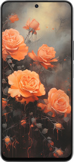 Силиконовый чехол Оранжевые розы для Huawei Honor 90 Lite - 5944u-3131 изображение 