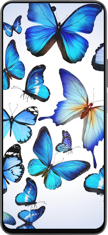 Силиконовый чехол Бабочки для Huawei Honor 90 Lite - 6023u-3131 изображение 
