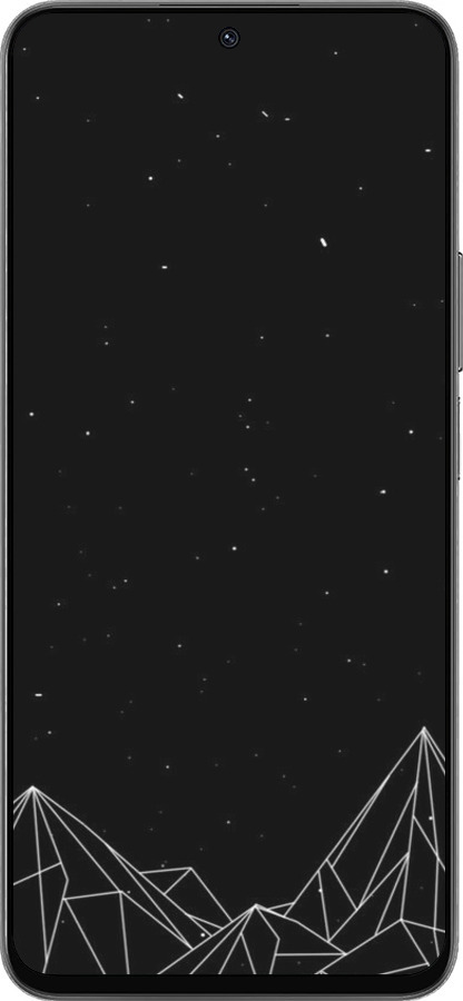 Силиконовый чехол Черно белые абстрактные горы для Huawei Honor 90 Lite - 6437u-3131 изображение 