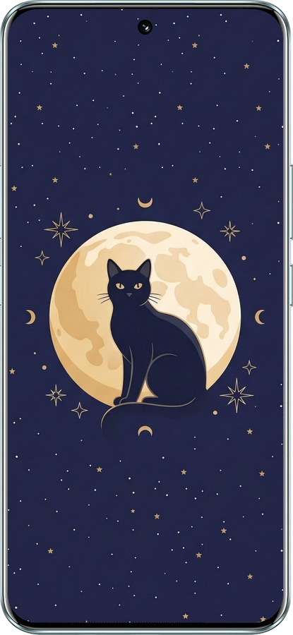 Силиконовый чехол Cute Cat Celestial/Witchy для Huawei Honor 90 - 6787u-3088 изображение 
