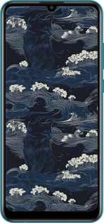 Силиконовый чехол Морская тематика в стиле арт-деко для Huawei Honor 9A - 6520u-1900 изображение 