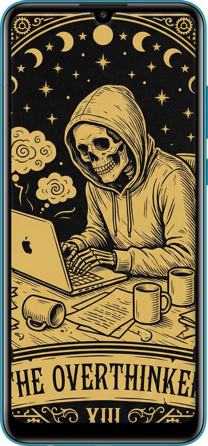 Силиконовый чехол The Overthinker для Huawei Honor 9A - 6774u-1900 изображение 