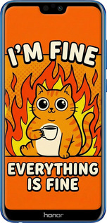 Силиконовый чехол Funny Cat для Huawei Honor 9i - 6786u-1853 изображение 