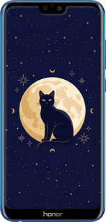 Силиконовый чехол Cute Cat Celestial/Witchy для Huawei Honor 9i - 6787u-1853 изображение 