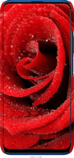 3D пластиковый матовый чехол Красная роза для Huawei Honor 9X - 529m-1746 изображение 