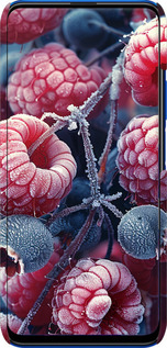 3D пластиковий матовий чехол Морозні ягоди для Huawei Honor 9X - 6033m-1746 изображение 