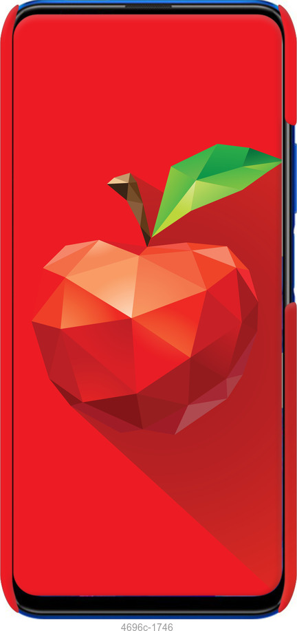 3D пластиковий матовий чехол Яблуко для Huawei Honor 9X - 4696m-1746 изображение 