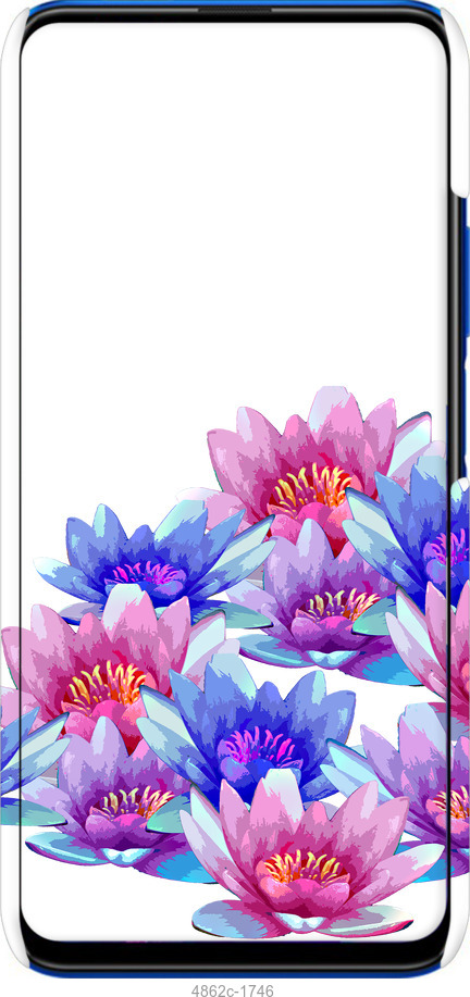 3D пластиковый матовый чехол Лотос для Huawei Honor 9X - 4862m-1746 изображение 