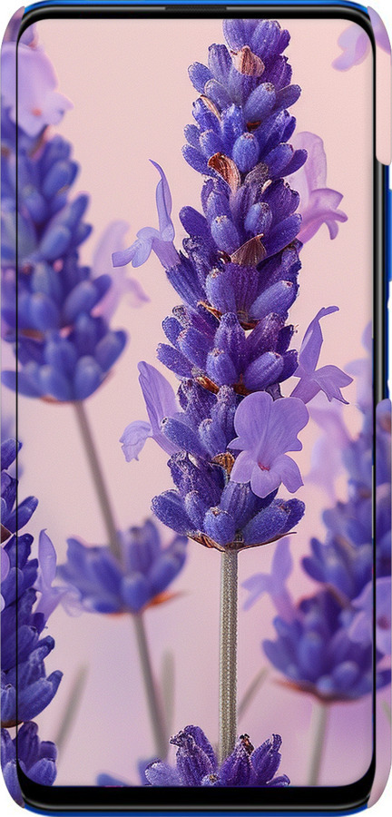 3D пластиковый матовый чехол Лаванда для Huawei Honor 9X - 6037m-1746 изображение 