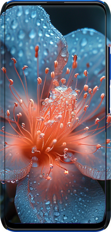 3D пластиковый матовый чехол Роса на цветке для Huawei Honor 9X - 6039m-1746 изображение 