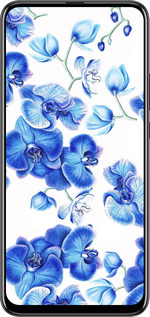 Силиконовый чехол Голубые орхидеи для Huawei Honor 9X - 4406u-1746 изображение 