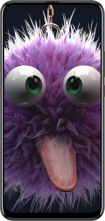 Силиконовый чехол Пушистик для Huawei Honor 9X - 6017u-1746 изображение 
