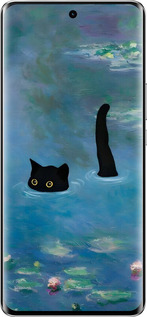 Силіконовий чехол Із зображенням кота та водяної лілії Monet для Huawei Honor X9b 5G - 6519u-3787 изображение 