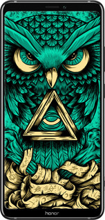 Силиконовый чехол Сова Арт-тату для Huawei Honor Note 10 - 3971u-1558 изображение 
