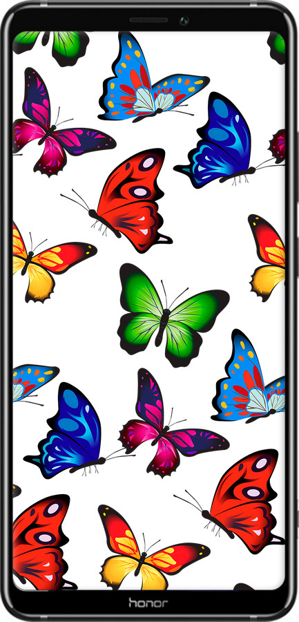 Силіконовий чехол Барвисті метелики для Huawei Honor Note 10 - 4761u-1558 изображение 