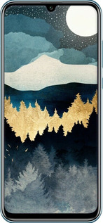 Силіконовий чехол Нічний краєвид з лісом та горами для Huawei Honor Play 4T Pro - 6493u-1914 изображение 