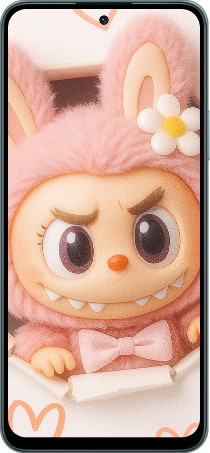 Силиконовый чехол Лабубу 2 для Huawei Honor Play 50 Plus - 6710u-3399 изображение 