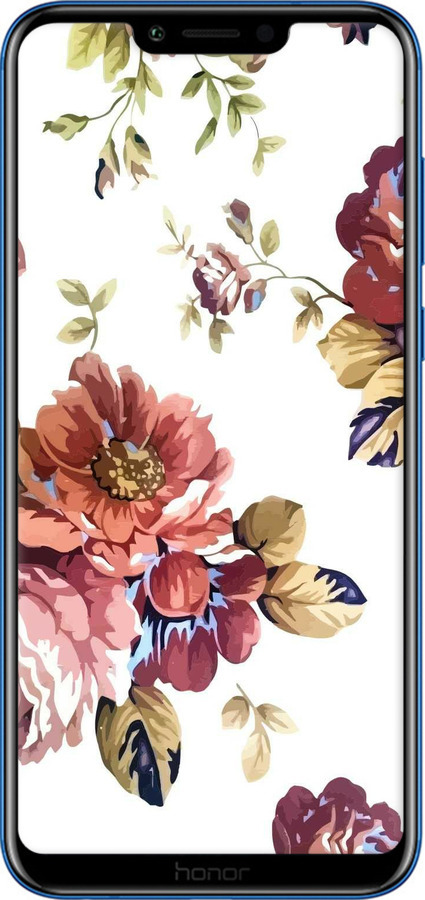 2D пластиковый чехол Vintage flowers для Huawei Honor Play - 4333t-1533 изображение 