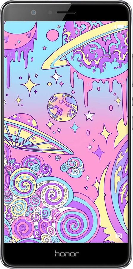 Силіконовий чехол Рожева галактика для Huawei Honor V8 - 4146u-608 изображение 